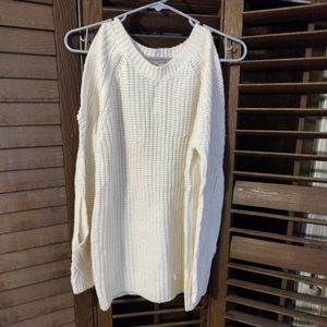 Open arm sweater